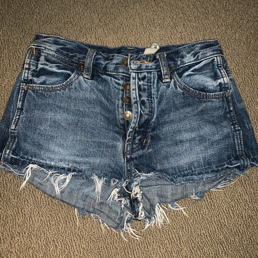 Free People Jean Shorts
